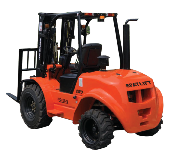 Chariot élévateur frontal de chantier SPATLIFT FD25-S, 2 roues motrices