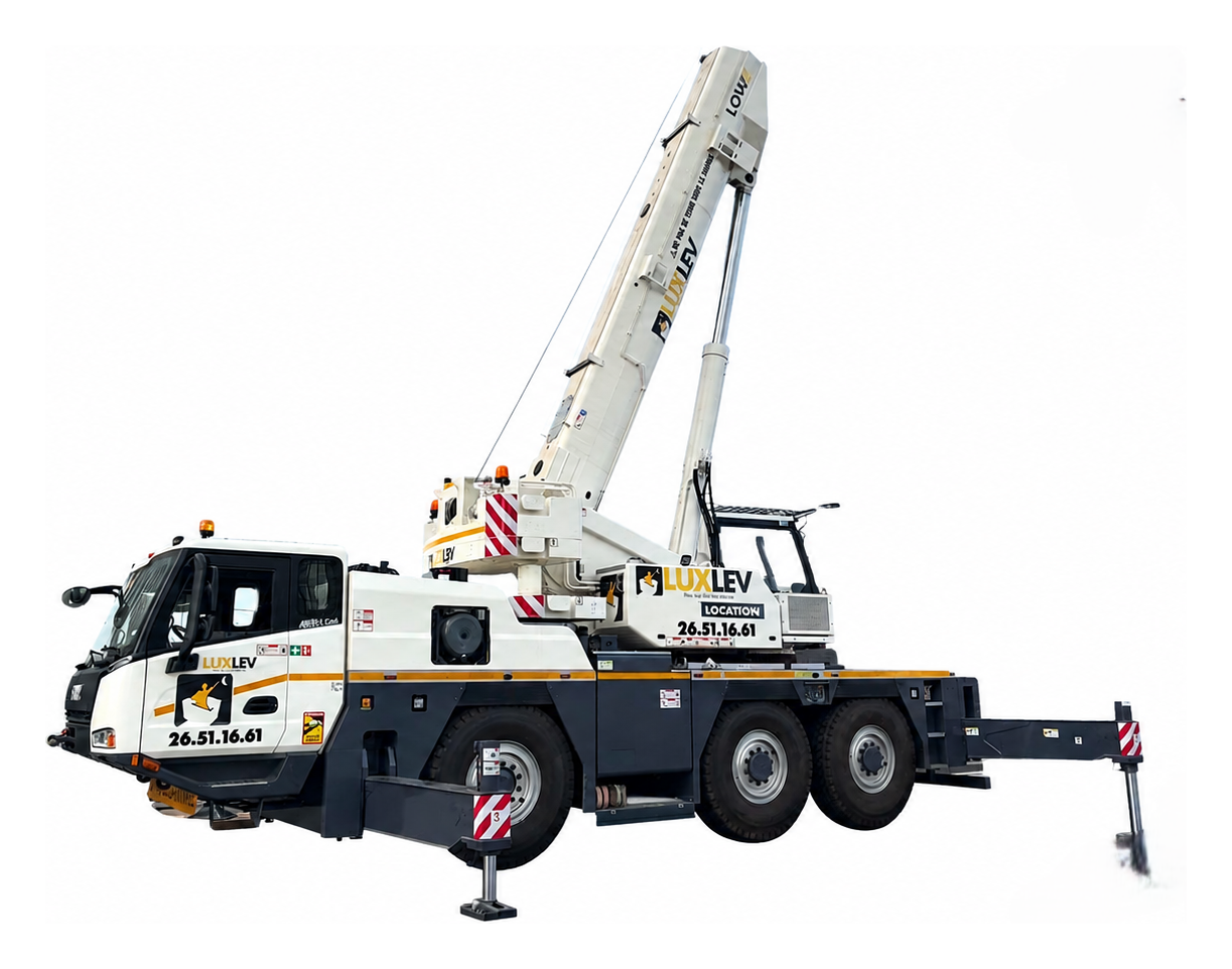Grue mobile SANY SAC600E sur chantier